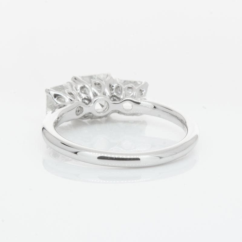 18ct White Gold Diamond Octavia Ring-Ring-Walker & Hall