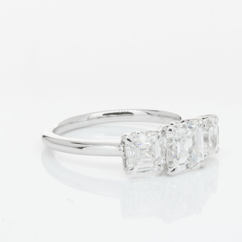 18ct White Gold Diamond Octavia Ring-Ring-Walker & Hall