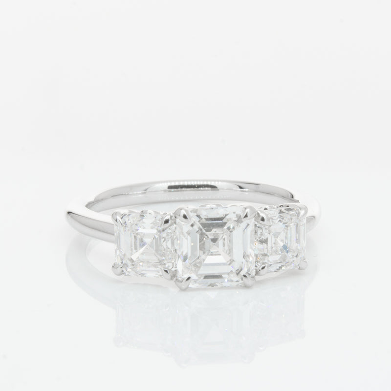 18ct White Gold Diamond Octavia Ring-Ring-Walker & Hall