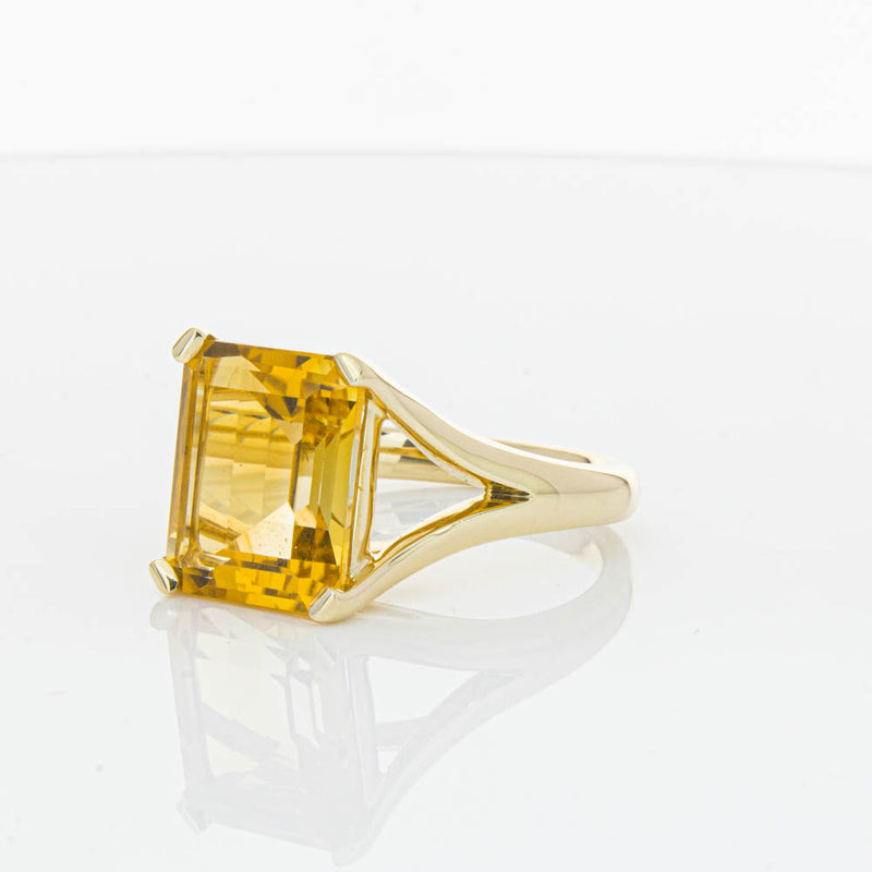 14ct Yellow Gold Citrine Verona Ring-Ring-Walker & Hall