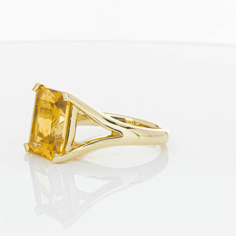 14ct Yellow Gold Citrine Verona Ring-Ring-Walker & Hall
