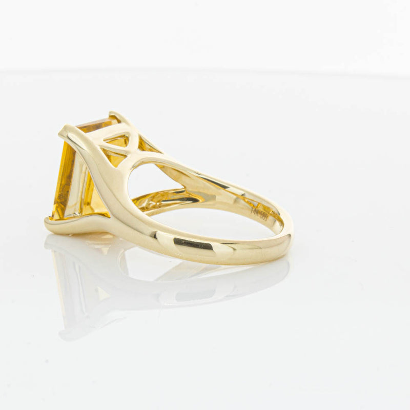 14ct Yellow Gold Citrine Verona Ring-Ring-Walker & Hall