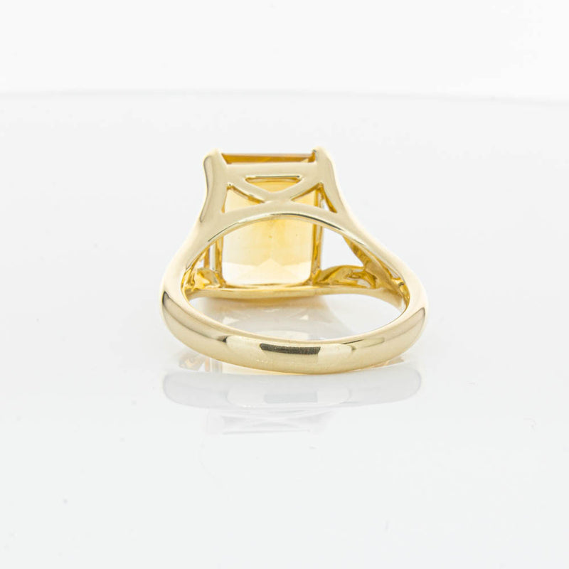 14ct Yellow Gold Citrine Verona Ring-Ring-Walker & Hall