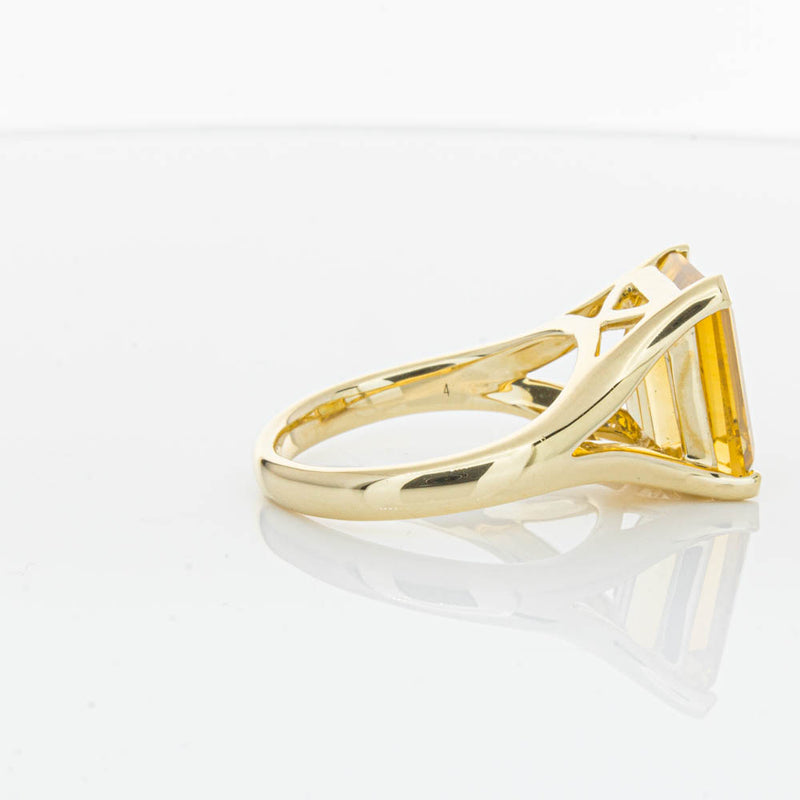 14ct Yellow Gold Citrine Verona Ring-Ring-Walker & Hall