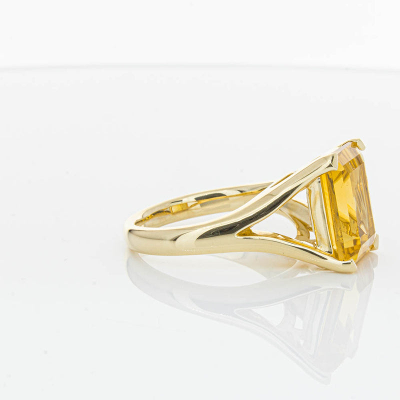 14ct Yellow Gold Citrine Verona Ring-Ring-Walker & Hall