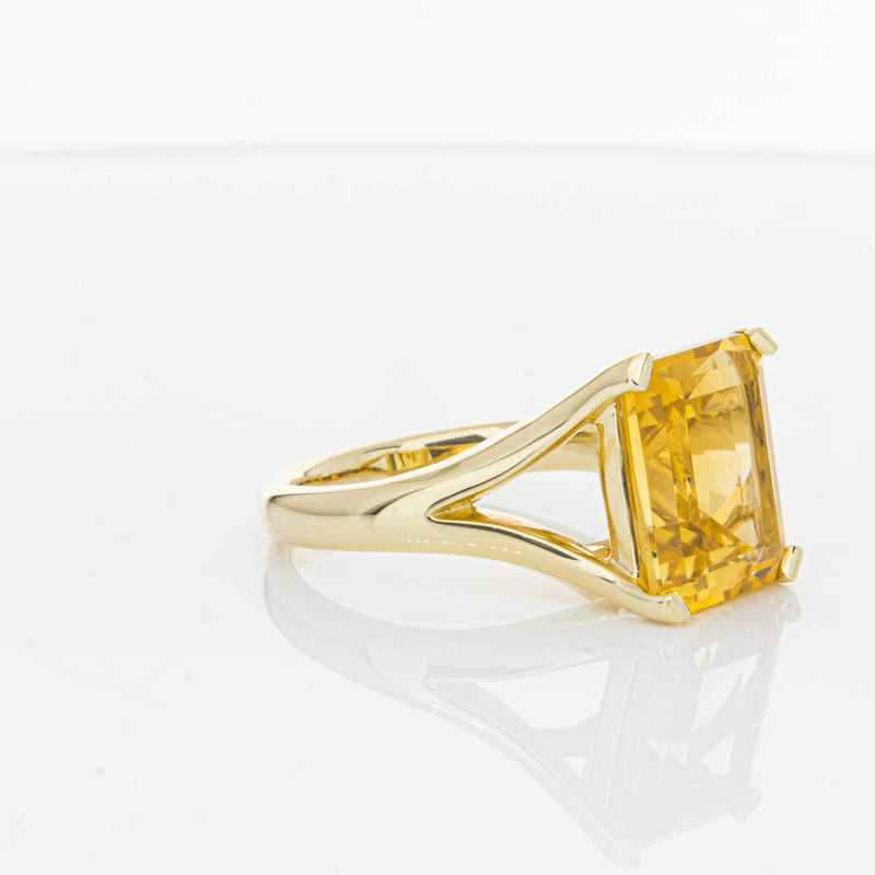 14ct Yellow Gold Citrine Verona Ring-Ring-Walker & Hall