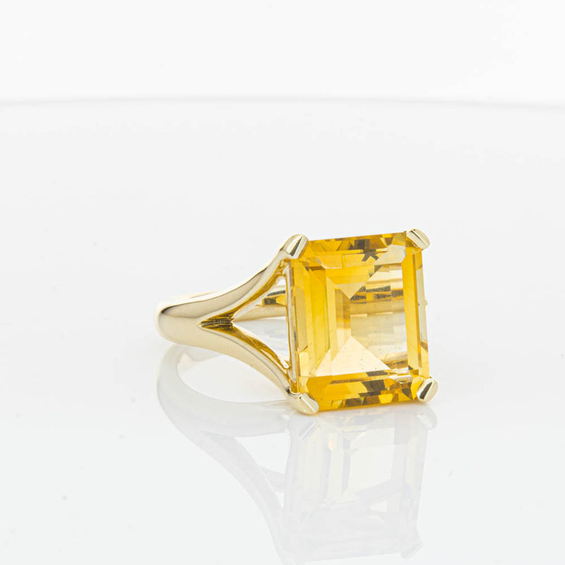 14ct Yellow Gold Citrine Verona Ring-Ring-Walker & Hall