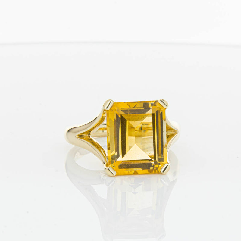 14ct Yellow Gold Citrine Verona Ring-Ring-Walker & Hall