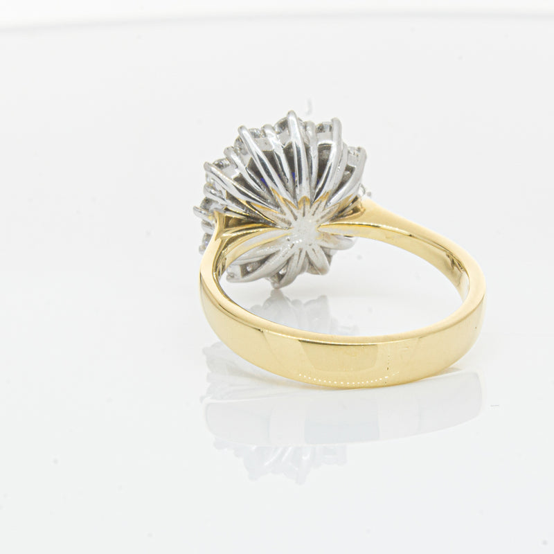 18ct Yellow Gold Sapphire & Diamond Ring-Ring-Walker & Hall