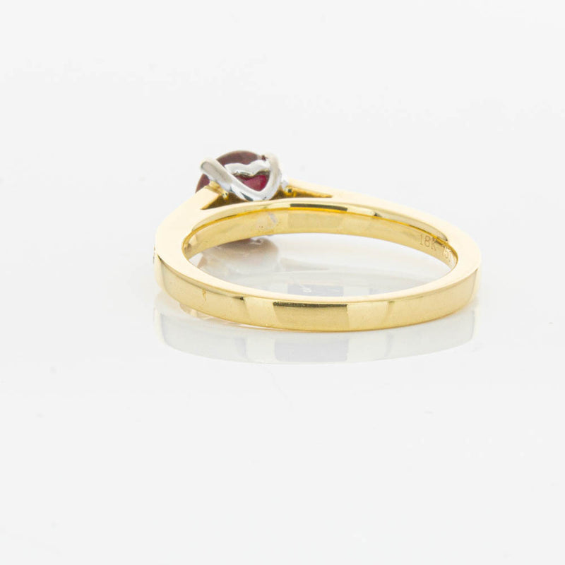 18ct Yellow Gold Ruby & Diamond Ring-Ring-Walker & Hall