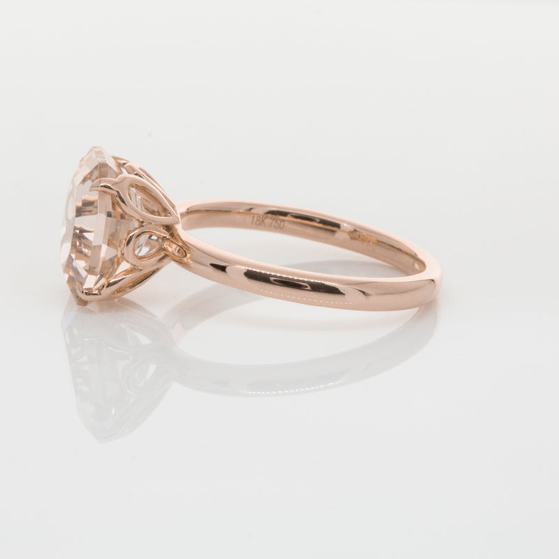 18ct Rose Gold Morganite Octavia Ring-Ring-Walker & Hall