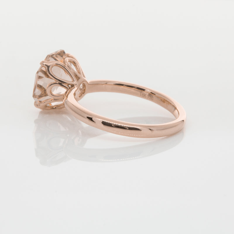 18ct Rose Gold Morganite Octavia Ring-Ring-Walker & Hall