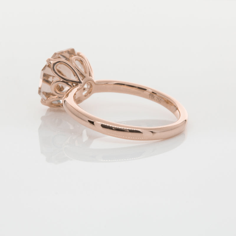 18ct Rose Gold Morganite Octavia Ring-Ring-Walker & Hall