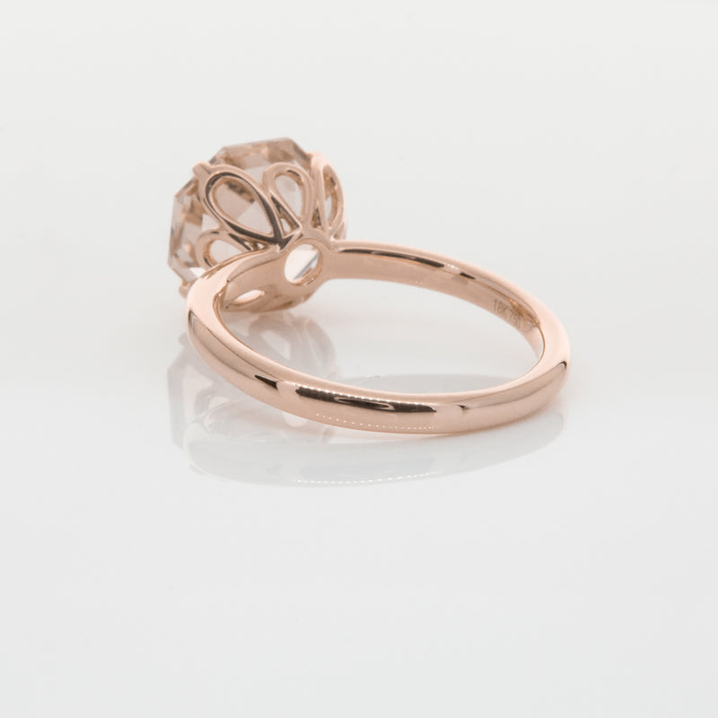 18ct Rose Gold Morganite Octavia Ring-Ring-Walker & Hall