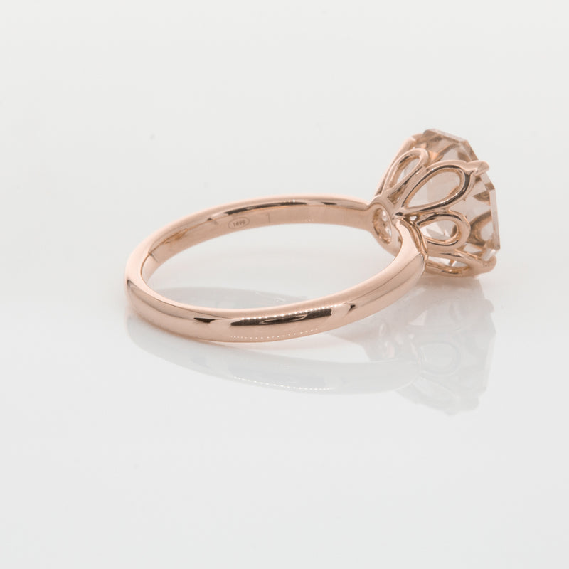 18ct Rose Gold Morganite Octavia Ring-Ring-Walker & Hall