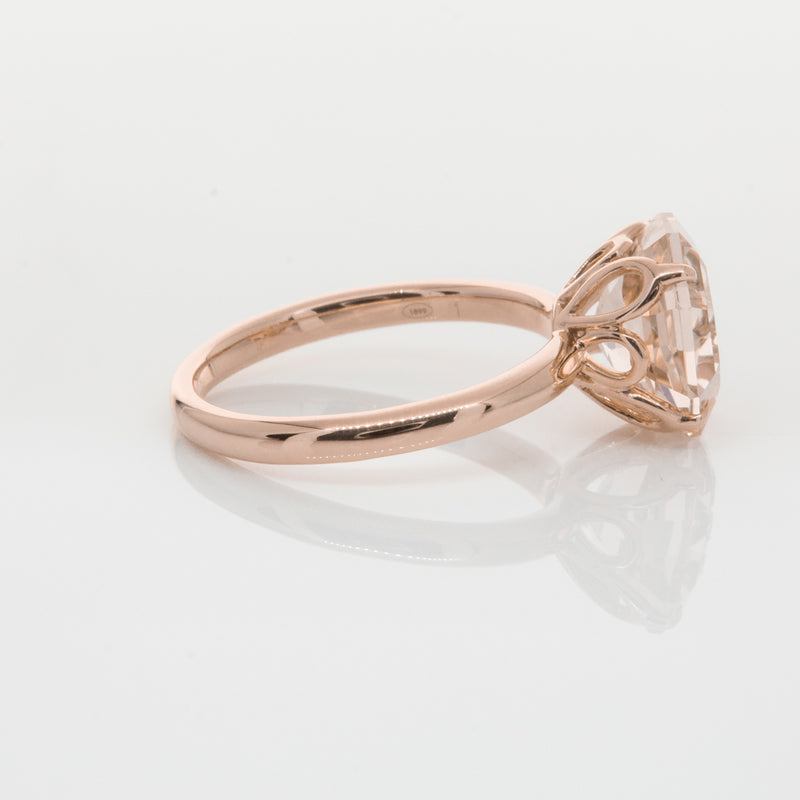 18ct Rose Gold Morganite Octavia Ring-Ring-Walker & Hall
