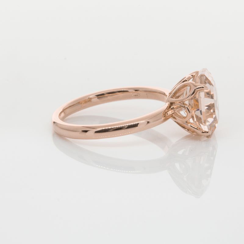 18ct Rose Gold Morganite Octavia Ring-Ring-Walker & Hall