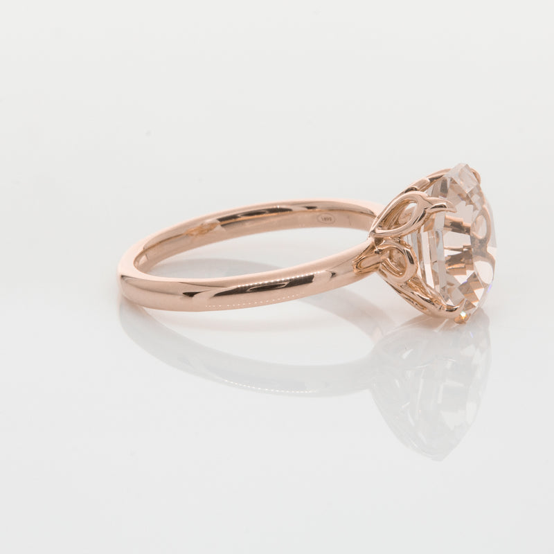 18ct Rose Gold Morganite Octavia Ring-Ring-Walker & Hall