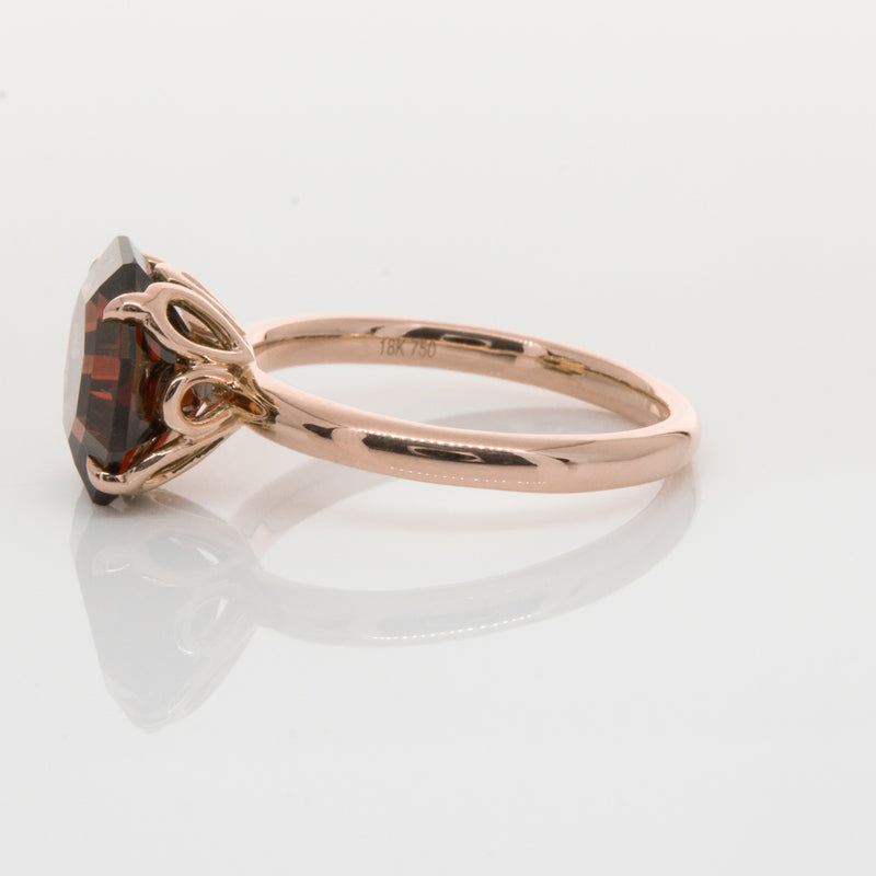 18ct Rose Gold Garnet Octavia Ring-Ring-Walker & Hall