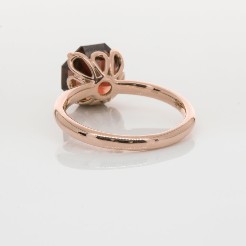 18ct Rose Gold Garnet Octavia Ring-Ring-Walker & Hall