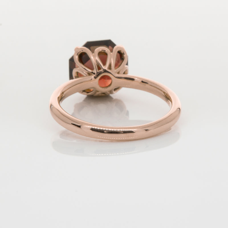 18ct Rose Gold Garnet Octavia Ring-Ring-Walker & Hall
