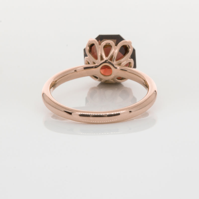 18ct Rose Gold Garnet Octavia Ring-Ring-Walker & Hall