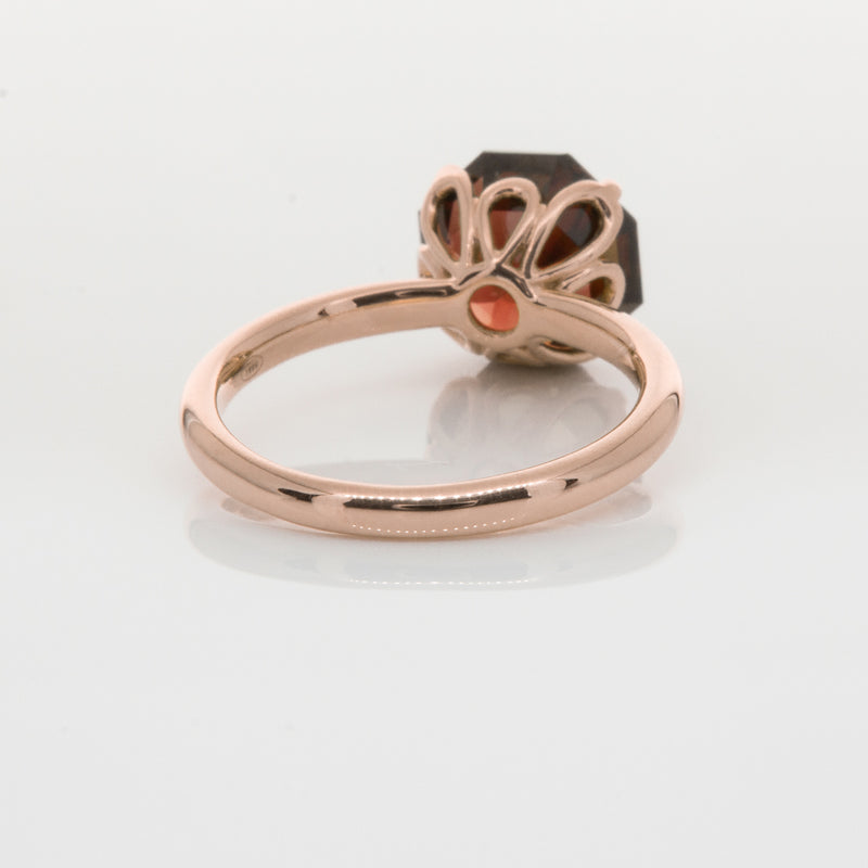 18ct Rose Gold Garnet Octavia Ring-Ring-Walker & Hall