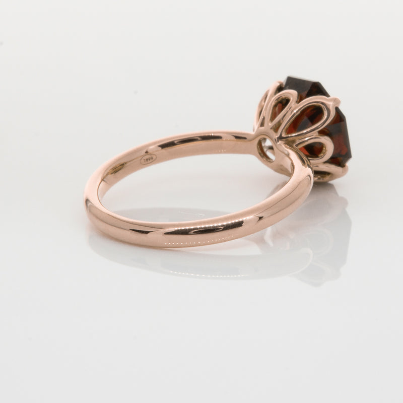 18ct Rose Gold Garnet Octavia Ring-Ring-Walker & Hall