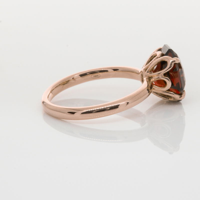 18ct Rose Gold Garnet Octavia Ring-Ring-Walker & Hall