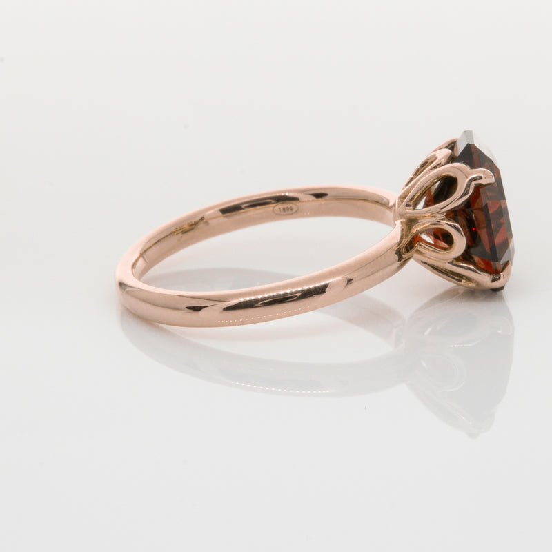 18ct Rose Gold Garnet Octavia Ring-Ring-Walker & Hall