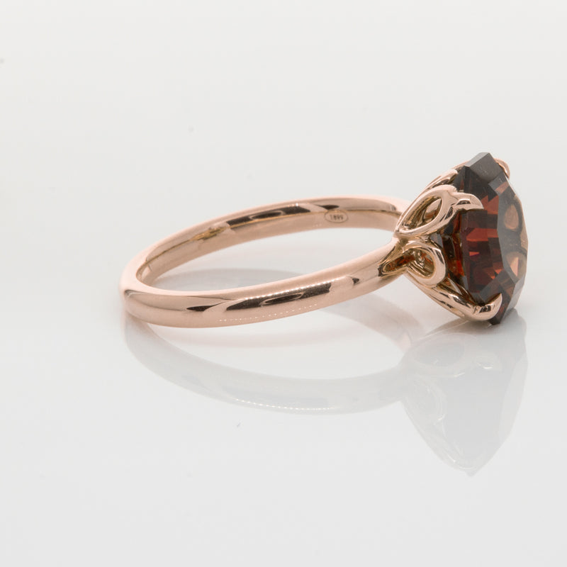 18ct Rose Gold Garnet Octavia Ring-Ring-Walker & Hall