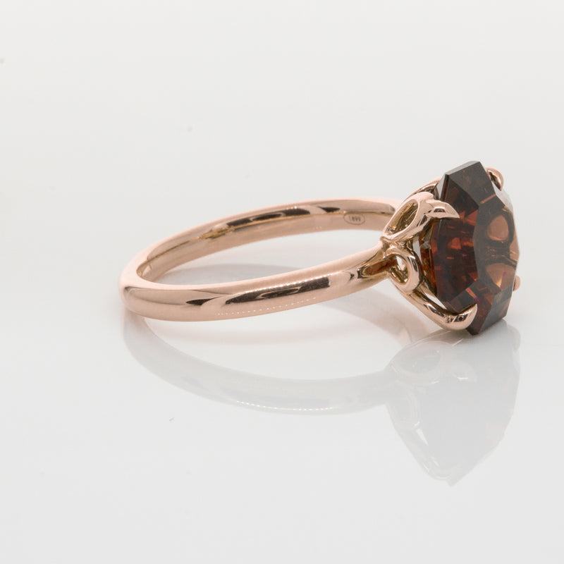 18ct Rose Gold Garnet Octavia Ring-Ring-Walker & Hall