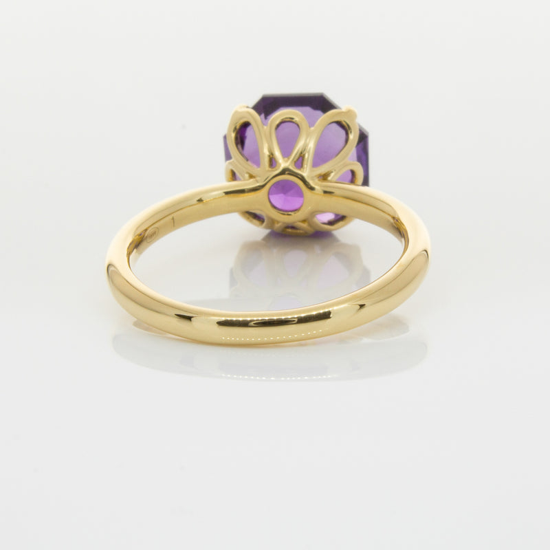 18ct Yellow Gold Amethyst Octavia Ring-Ring-Walker & Hall