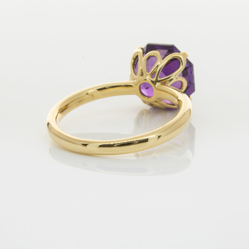 18ct Yellow Gold Amethyst Octavia Ring-Ring-Walker & Hall