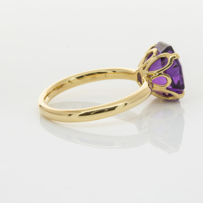 18ct Yellow Gold Amethyst Octavia Ring-Ring-Walker & Hall