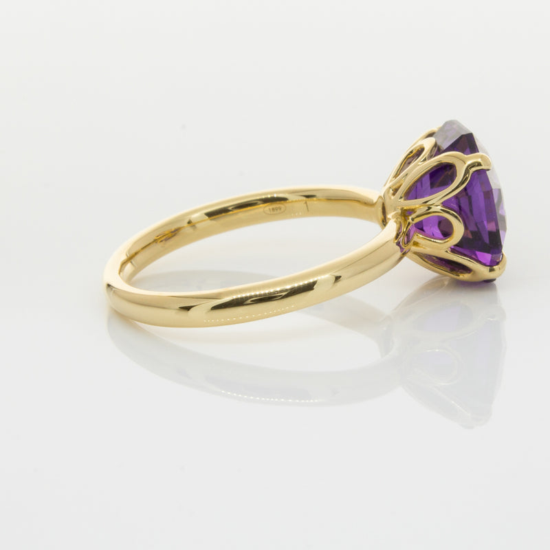 18ct Yellow Gold Amethyst Octavia Ring-Ring-Walker & Hall