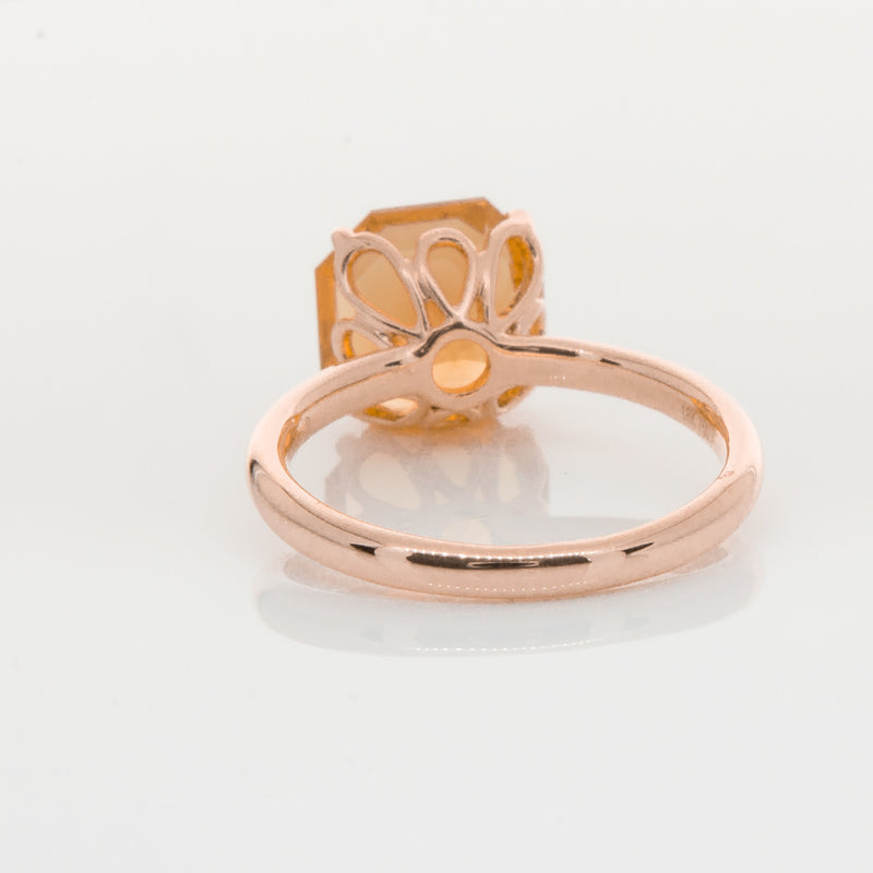 18ct Rose Gold Citrine Octavia Ring-Ring-Walker & Hall