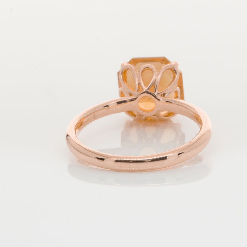 18ct Rose Gold Citrine Octavia Ring-Ring-Walker & Hall