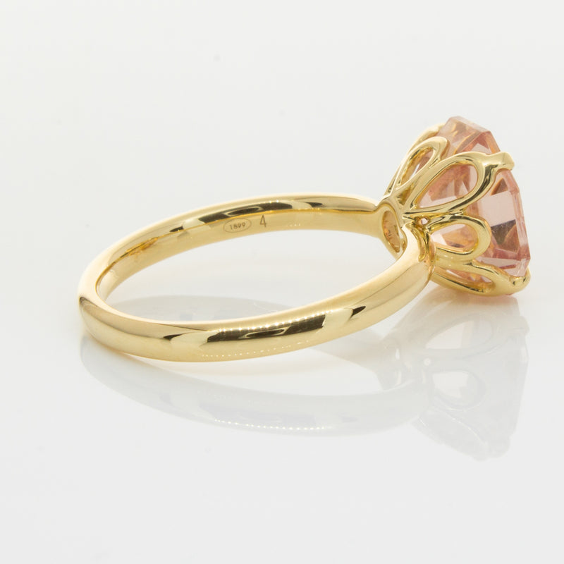 18ct Yellow Gold Morganite Octavia Ring-Ring-Walker & Hall