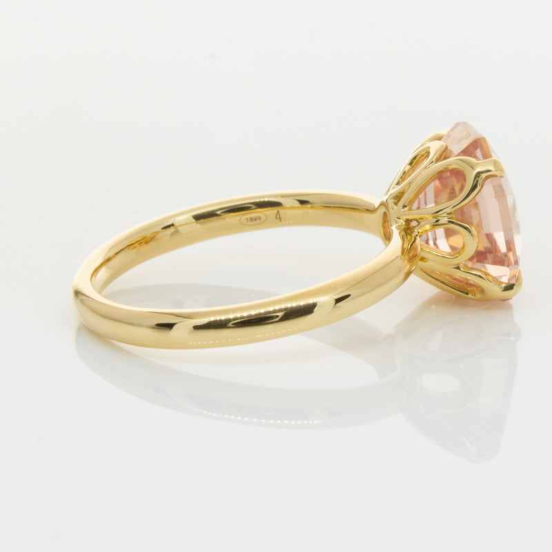 18ct Yellow Gold Morganite Octavia Ring-Ring-Walker & Hall