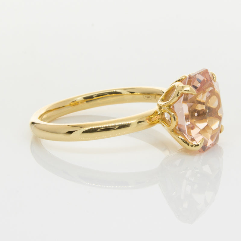 18ct Yellow Gold Morganite Octavia Ring-Ring-Walker & Hall