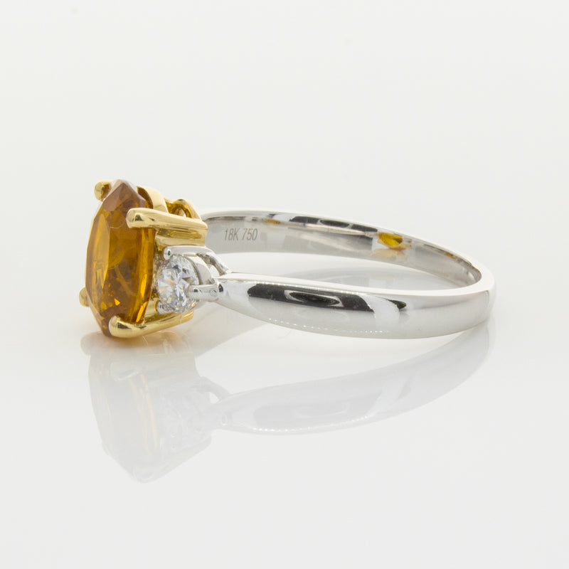 18ct White Gold Sapphire & Diamond Ring-Ring-Walker & Hall