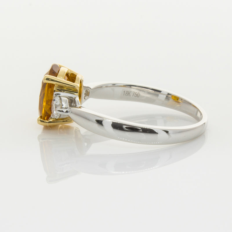 18ct White Gold Sapphire & Diamond Ring-Ring-Walker & Hall