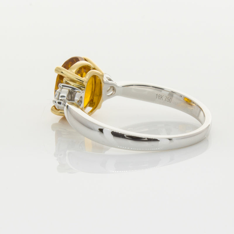 18ct White Gold Sapphire & Diamond Ring-Ring-Walker & Hall