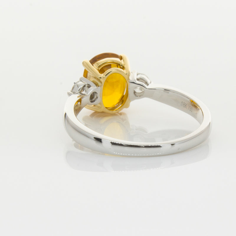 18ct White Gold Sapphire & Diamond Ring-Ring-Walker & Hall