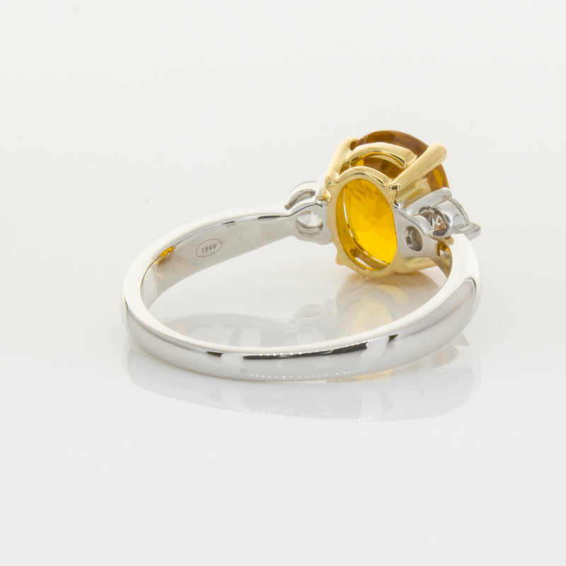 18ct White Gold Sapphire & Diamond Ring-Ring-Walker & Hall