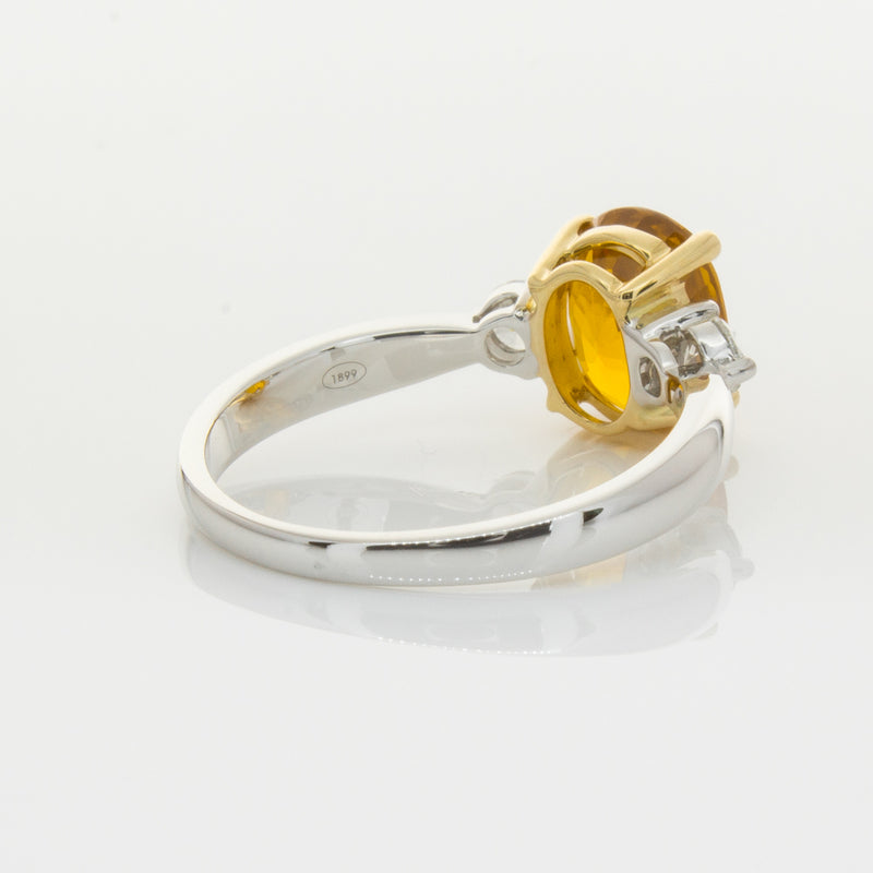 18ct White Gold Sapphire & Diamond Ring-Ring-Walker & Hall