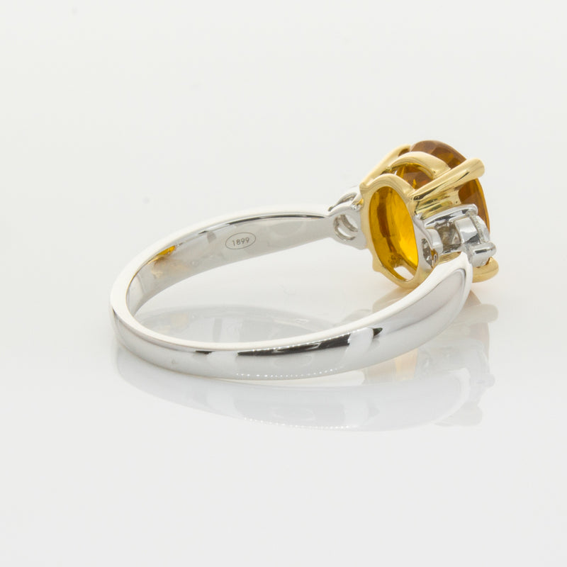 18ct White Gold Sapphire & Diamond Ring-Ring-Walker & Hall