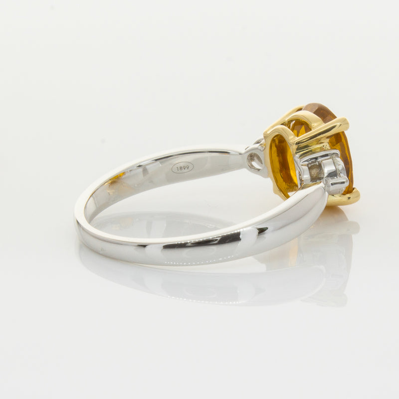 18ct White Gold Sapphire & Diamond Ring-Ring-Walker & Hall