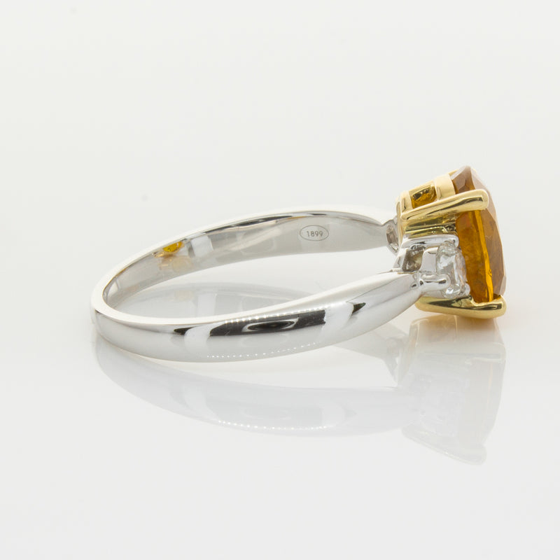 18ct White Gold Sapphire & Diamond Ring-Ring-Walker & Hall